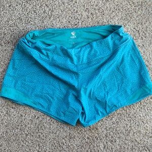 Rabbit Md Teal Polka Dot Athletic Shorts